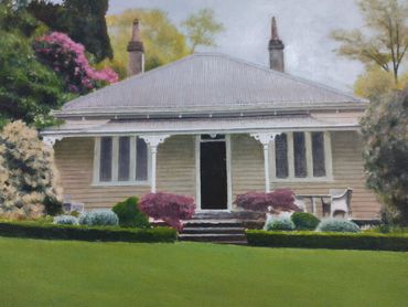 'The Garden House'. Painting by Christopher McVinish