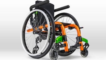 Ki Mobility Little Wave "Clic" Kidz wheelchair from TEC Healthcare. Adjustable grows with the child