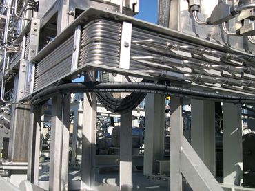 stainless tubing installed