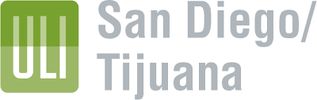 Logo of San Diego/Tijuana ULI with green and gray colors.