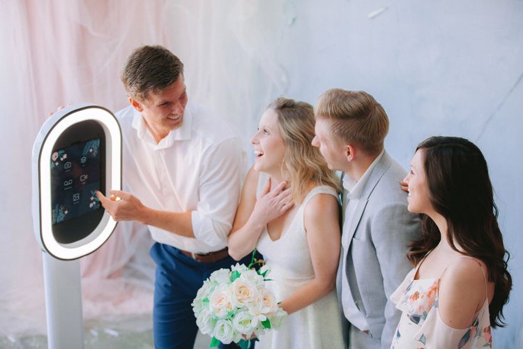wedding bride photo booth couple planner