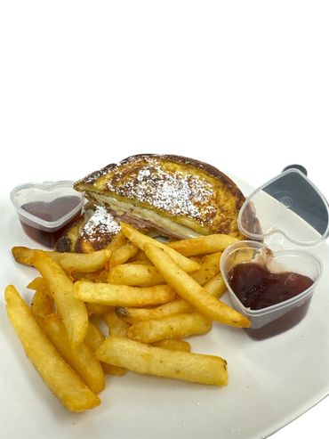 Monte Cristo sandwich! Don’t forget the strawberry jam!