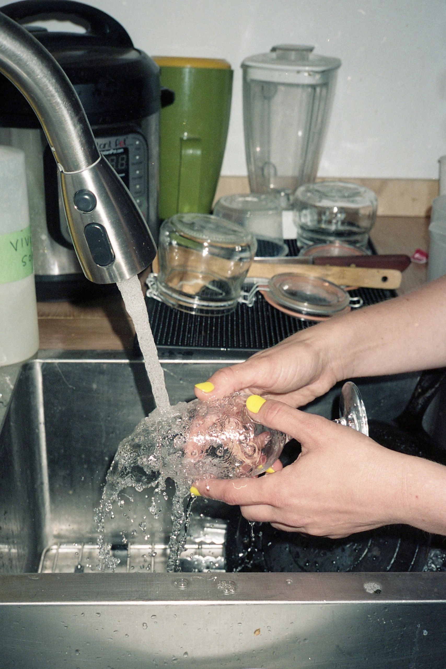 HANDS WASHING GLASS, 2019, 20 X 30″, PHOTOGRAPH ON ARCHIVAL INKJET