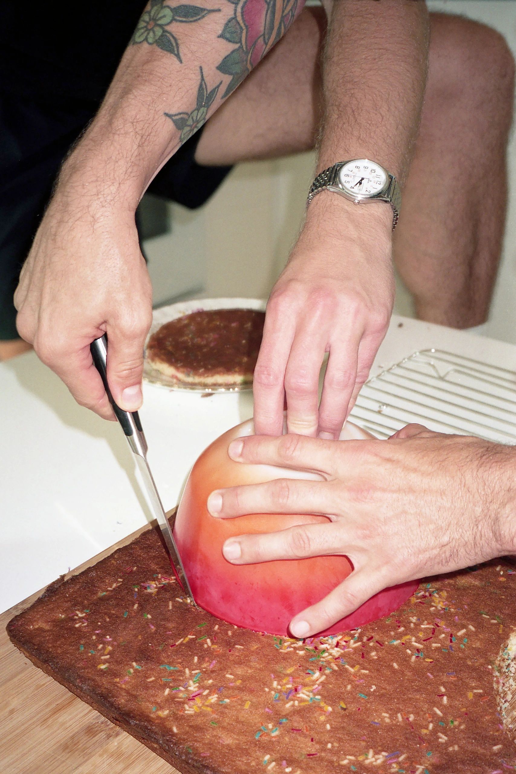 CAKE PRESS, 2019, 20 X 30″, PHOTOGRAPH ON ARCHIVAL INKJET