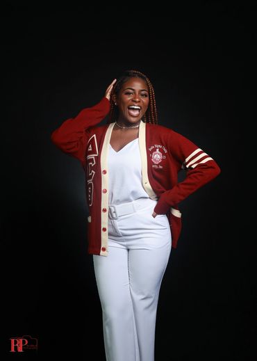 Editorial-style portrait with dramatic lighting