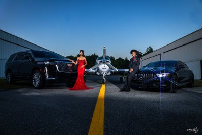 On-location commercial production shoot at private airfield RedHed traveling photographer, Tallahass