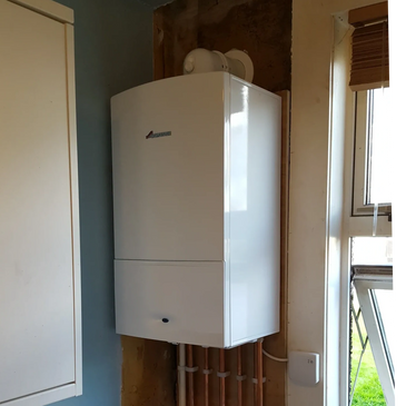 New energy efficient boiler installation
