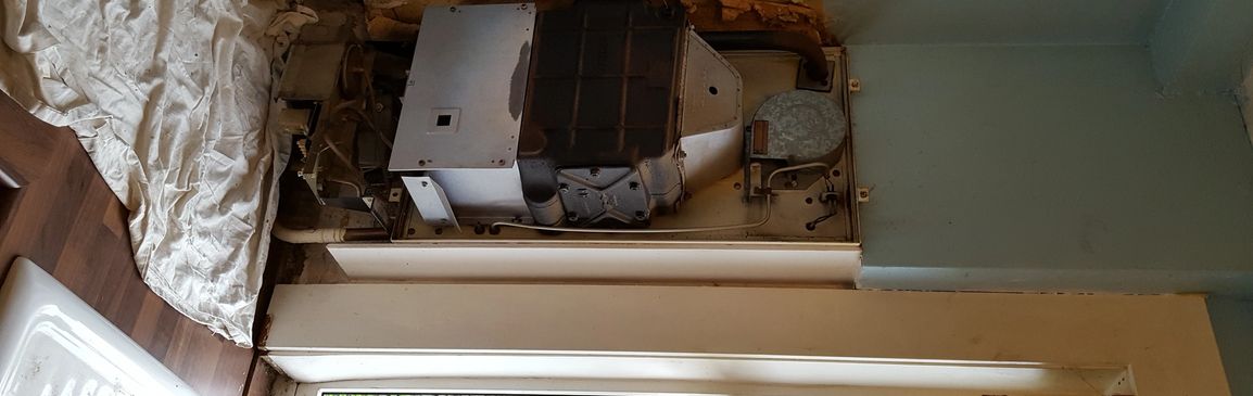 Old boiler to be replaced with new energy efficient boiler