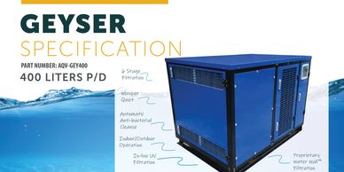 400-liter atmospheric water generator (AWG)