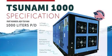 1.000-liter high-volume AWG atmospheric water generation systems
