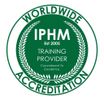 A logo of IPHM worldwide, showing a modern design and a professional green and white colour scheme.