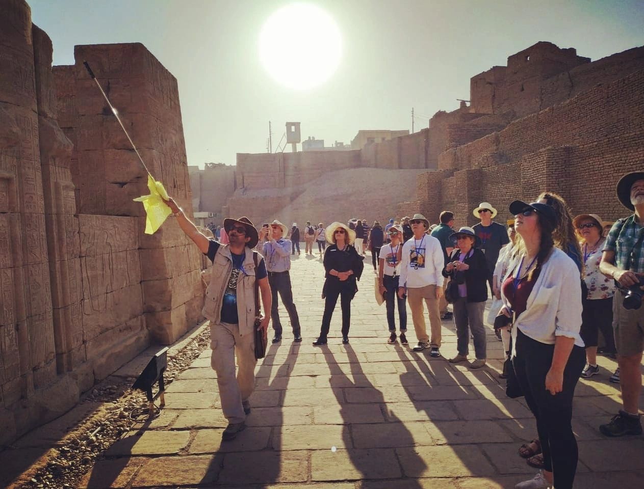 Exploring with our Egyptologist Sam along the Nile River.