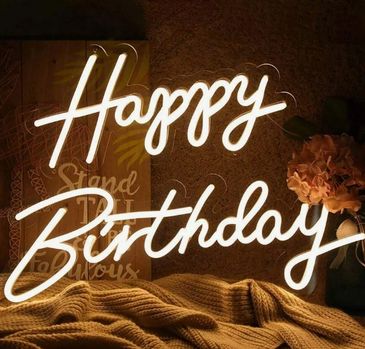 Happy Birthday Neon Sign