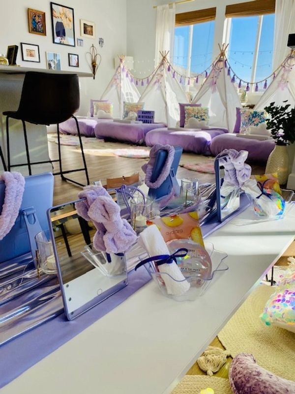 Colorado Springs Spa party rentals, spa party, sleepover party rentals, slumber party rentals.