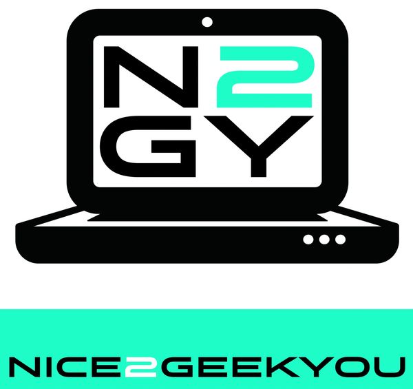 Logo of a laptop with text NICE2GEEKYOU.