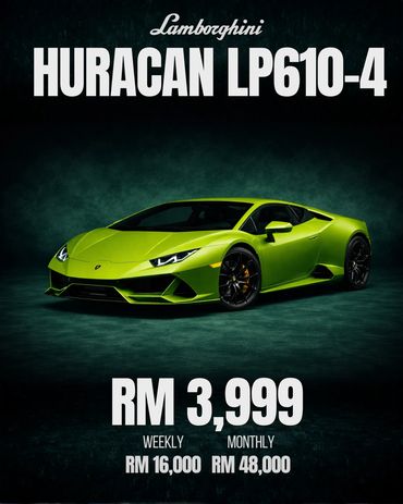 Huracan LP610-4 For Rent / Sewa