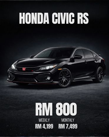 Honda Civic RS For Rent / Sewa