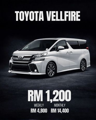 Toyota Vellfire For Rent / Sewa