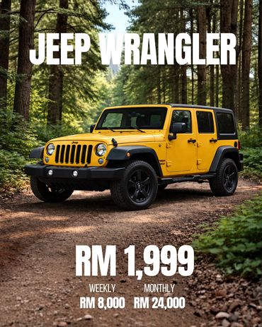 Jeep Wrangler For Rent / Sewa