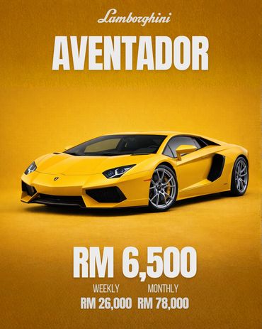 Lamborghini Aventador For Rent / Sewa