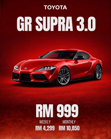 GR Supra Toyota For Rent / Sewa