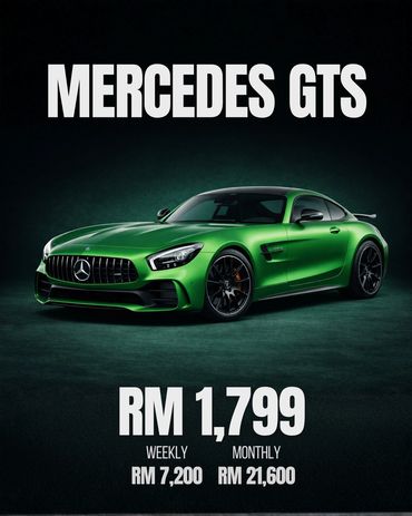 AMG GTS Mercedes For Rent / Sewa