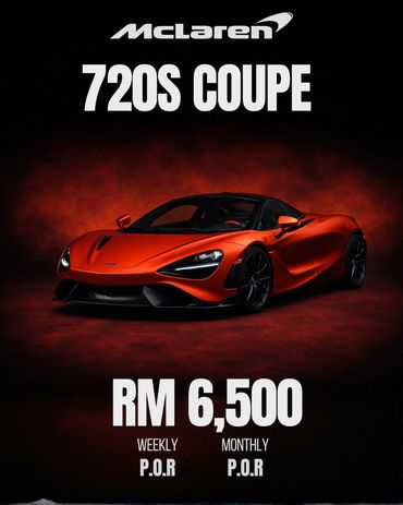 Mclare 720s For Rent / Sewa