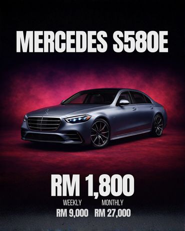 Mercedes S580e For Rent / Sewa