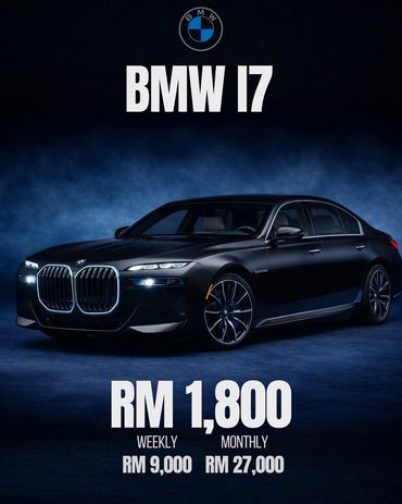 BMW i7 For Rent, Luxury Car Rental, Kuala Lumpur