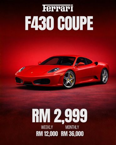 Ferrari F430 Coupe For Rent / Sewa