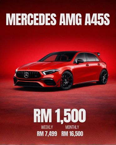 Mercedes A45s AMG For Rent / Sewa