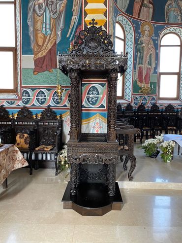 Baldachin sfintele moaste, Baldachin bisericesc, Baldachin mic, Baldachin sculptat, Baldachin cu pod