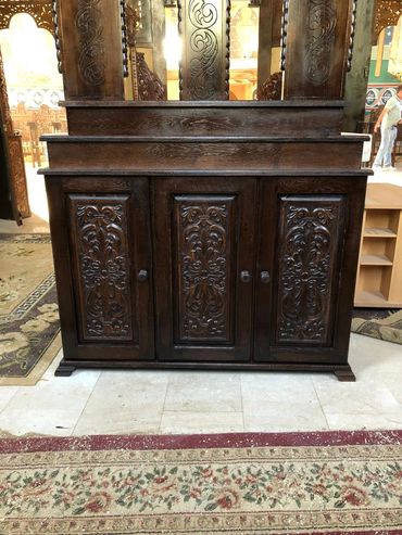 Cafas, Balustradă bisericească, Cruce sf Masă, Cruce cu suport si dulap, Cruce sculptată cu sfinți.