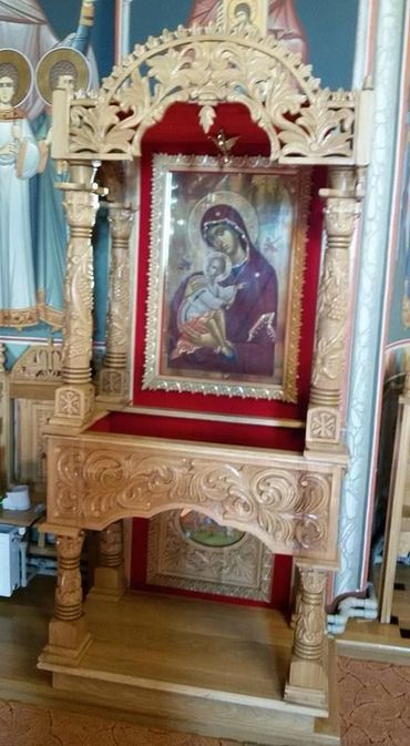 Baldachin sfintele moaste, Baldachin bisericesc, Baldachin mic, Baldachin sculptat, Baldachin cu pod