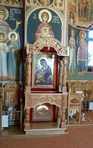 Baldachin sfintele moaste, Baldachin bisericesc, Baldachin mic, Baldachin sculptat, Baldachin cu pod