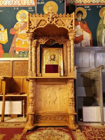 Baldachin sfintele moaste, Baldachin bisericesc, Baldachin mic, Baldachin sculptat, Baldachin cu pod