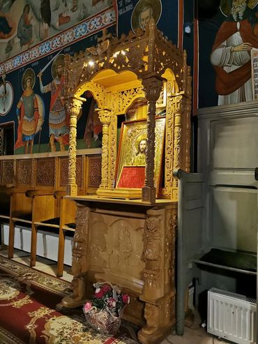 Baldachin sfintele moaste, Baldachin bisericesc, Baldachin mic, Baldachin sculptat, Baldachin cu pod