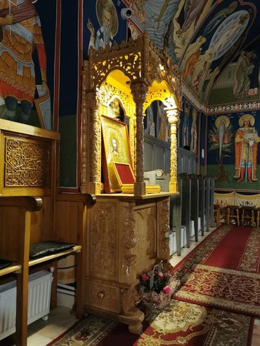 Baldachin sfintele moaste, Baldachin bisericesc, Baldachin mic, Baldachin sculptat, Baldachin cu pod