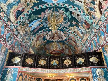 Cafas, Balustradă bisericească, Cruce sf Masă, Cruce cu suport si dulap, Cruce sculptată cu sfinți.