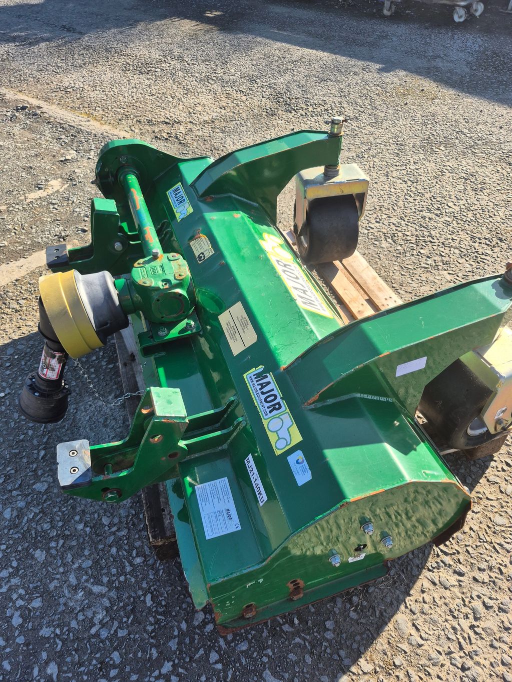 Used Major flail frontdeck sold to Carrick plant and hire