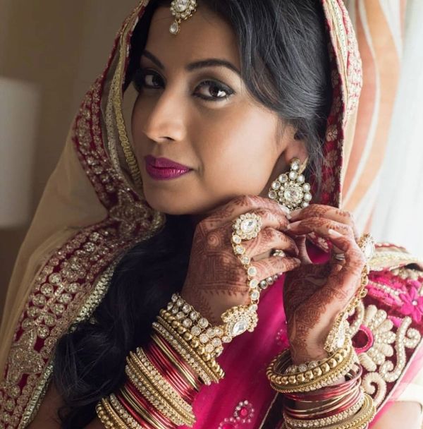 bride in traditional saree