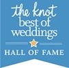 the knot best of weddings hall of fame badge