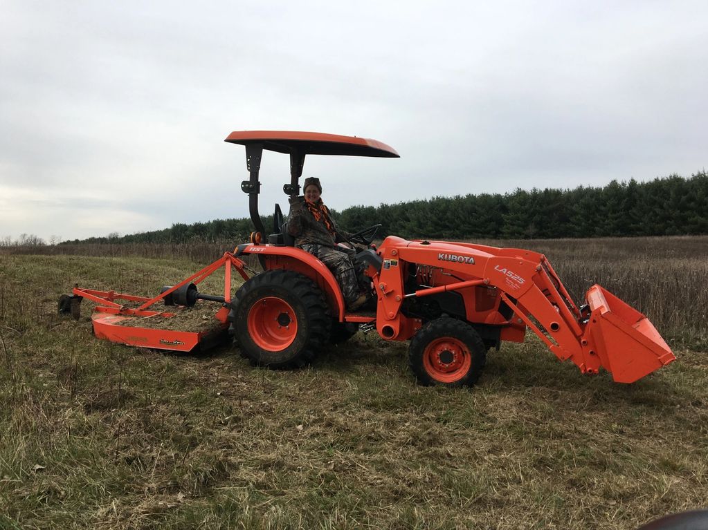 Julie Maintaining the wildflower farm