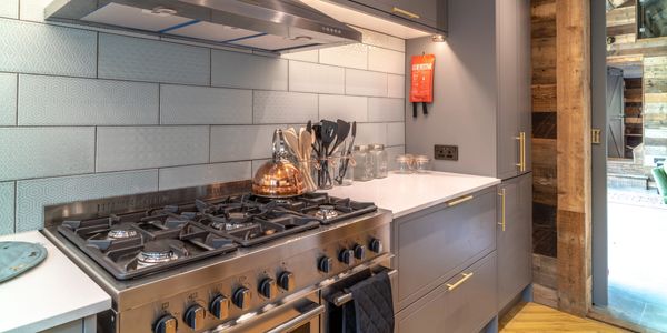 beautiful off grid cabin kitchen