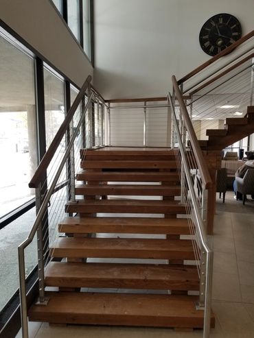 Custom commercial Staircase solution from IFS