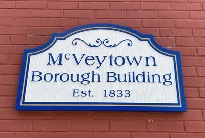 McVeytown Borough Name Plate 