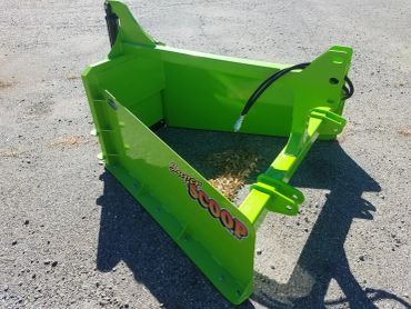 Super-scoop nut gatherer, windrow maker for end rows, row maker