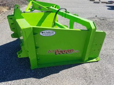 Super-scoop nut gatherer, windrow maker for end rows, row maker