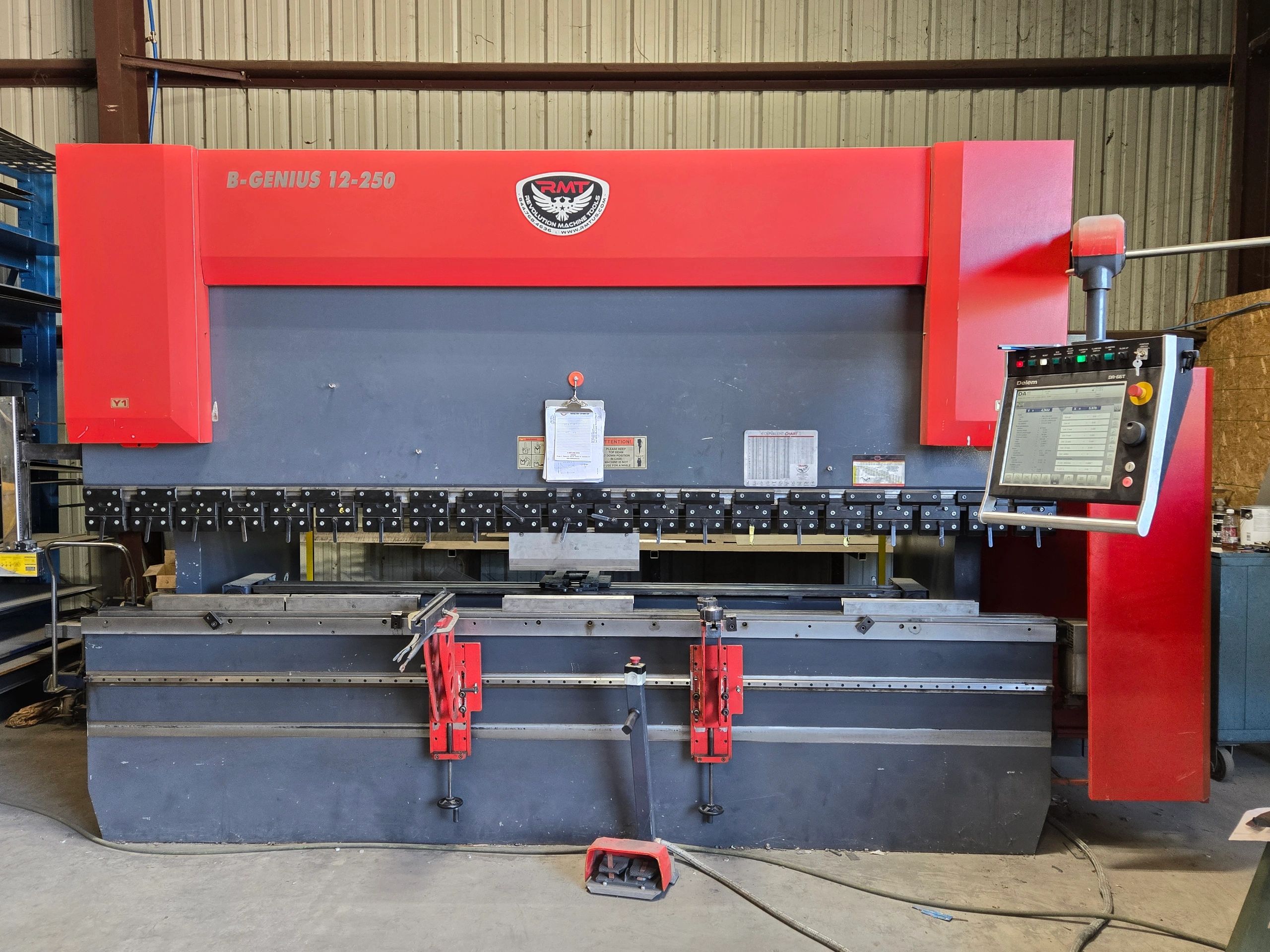 RMT press brake, 12ft 250 ton