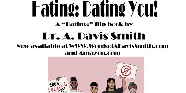 Illustration promoting a flip book about dating frustrations by Dr. A. Davis Smith.